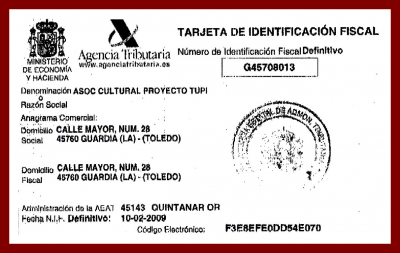 ProyectoTuPI por fin es un asociación cultural.
Palabras clave: cif