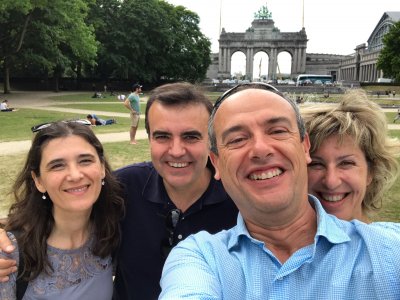 Guardiolos por el mundo, en este caso en Bélgica
Guardiolos que se encuentran...en Bruselas: Pili, Miguel, Juan Cristobal y Mariví.

