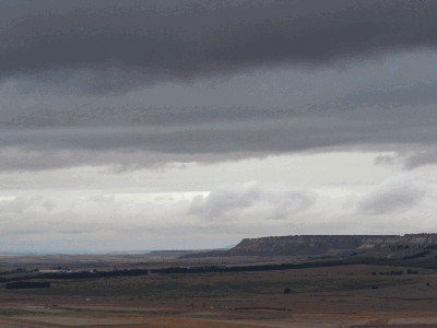 Nubes desde el paseo del Norte en la Nochevieja de 2015
