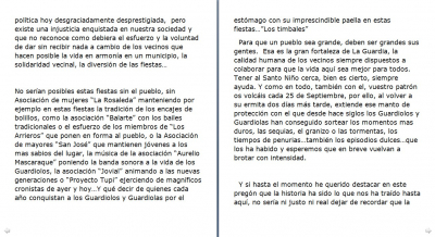 Página 3. Pregón de de Dña. Juncal Roldán Juez en las fiestas de Castilla la Mancha 2013
