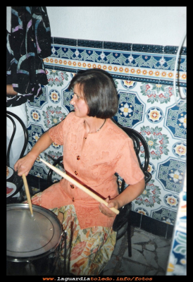 Pepa
Pepa García (Cepa)  a la batería, recordando viejos tiempos. Año 1991.
Palabras clave: Pepa García (Cepa)  a la batería
