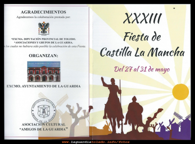Programa 
Programa de fiestas Castilla la Mancha 2016
Palabras clave: Programa Castilla la Mancha