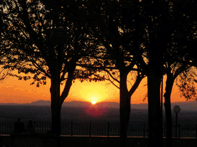 Puesta de sol desde el Paseo del Norte. 2-5-2016
