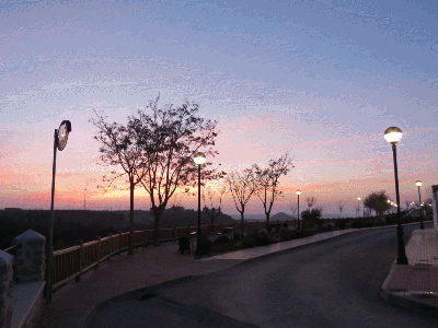 Puesta de sol en Nochebuena desde las Cuevas de Palacio
