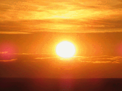 Puesta de sol desde el Paseo del Norte. 9-4-2016
