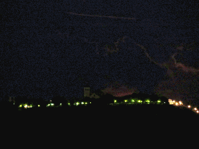 Salida de la luna azul vista desde la Vega a 4 Kms del pueblo.1-8-2015
