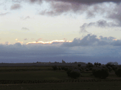 Tormenta de invierno cerniéndose sobre el pueblo. 5-2-2017
