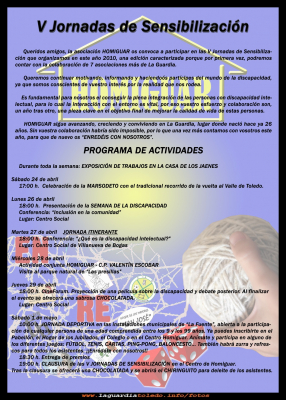  V jornadas de sensibilizacion
Palabras clave: V jornadas de sensibilizacion