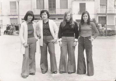 las amigas en la glorieta año 73
