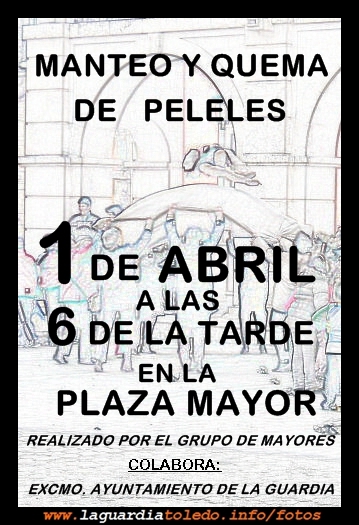 Cartel Anunciador del Manteo y Quema de Peleles  2013.
Palabras clave: peleles