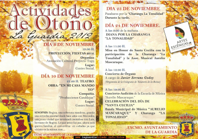  Programa de Actividades Otoño 2012.
Palabras clave: actividades de otoño