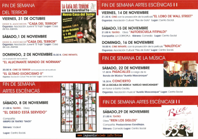 Noviembre Cultural 2014
Palabras clave: noviembre teatro