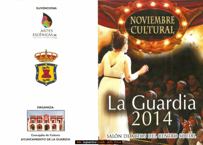 Noviembre Cultural 2014
Programa de actos que se realizan durante el mes de noviembre.
Palabras clave: noviembre teatro