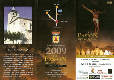 Cartel de la representación de La Pasión Dramatizada 2009
Palabras clave: pasión 2009