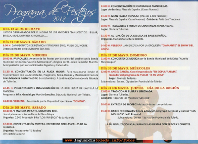 Programa de Fiestas de Castilla la Mancha 2012
Palabras clave: castilla la mancha 2012