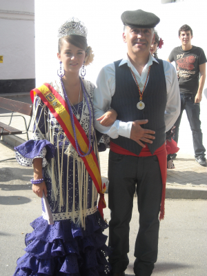 A los toros
24-9-2009. Rosana y Tomás dispuestos para ir a los toros.
