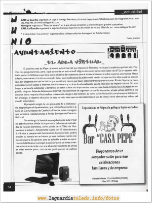 El Balcón de La Guardia
Nº 1 de la revista cultural de información local  el Balcón de La Guardia
Pagina 34
Palabras clave: revista cultural