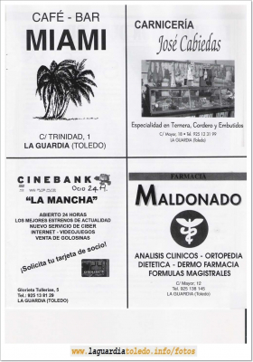El Balcón de La Guardia
Nº 1 de la revista cultural de información local  el Balcón de La Guardia
Pagina 17
Palabras clave: revista cultural