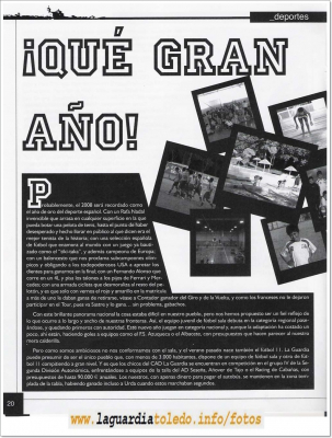 El Balcón de La Guardia
Nº 1 de la revista cultural de información local  el Balcón de La Guardia
Pagina 20
Palabras clave: revista cultural
