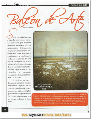 El Balcón de La Guardia
Nº 1 de la revista cultural de información local  el Balcón de La Guardia
Pagina 24
Palabras clave: revista cultural