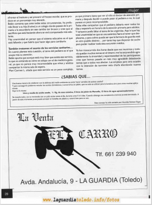 El Balcón de La Guardia
Nº 1 de la revista cultural de información local  el Balcón de La Guardia
Pagina 28
Palabras clave: revista cultural
