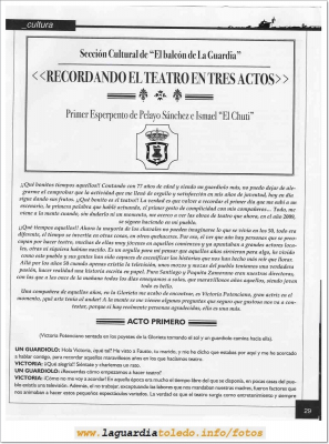 El Balcón de La Guardia
Nº 1 de la revista cultural de información local  el Balcón de La Guardia
Pagina 29
Palabras clave: revista cultural