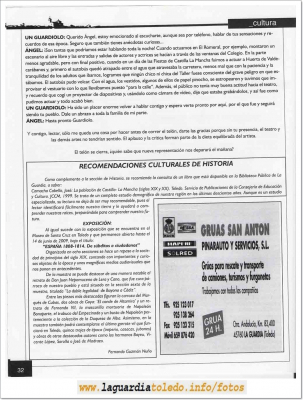 El Balcón de La Guardia
Nº 1 de la revista cultural de información local  el Balcón de La Guardia
Pagina 32
Palabras clave: revista cultural