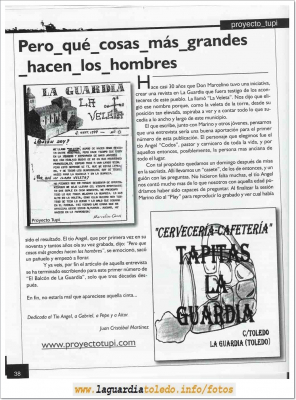 El Balcón de La Guardia
Nº 1 de la revista cultural de información local  El Balcón de La Guardia
Pagina 38

Palabras clave: revista cultural