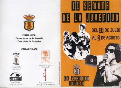 Cartel de la II Semana de la Juventud que organiza el Ayuntamiento de La Guardia
