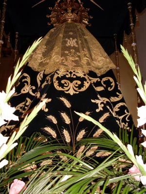 Manto de Ntra. Sra. De la Soledad, Viernes Santo de 2009
