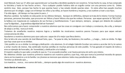 Discurso pronunciado por Jesús Grarcía en el homenaje a Don José Manuel
Palabras clave: Discurso pronunciado por Jesús Grarcía en el homenaje a Don José Manuel