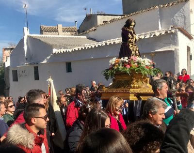 El Santo Niño camino de la iglesia
8-3-2020 con motivo se la Misión Diocesana
