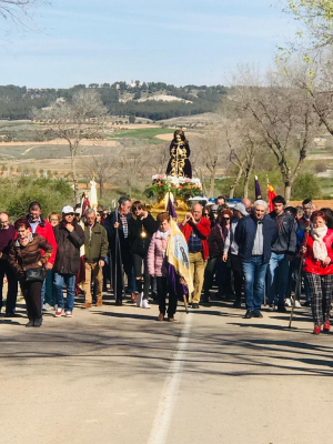 El Santo Niño camino de la iglesia
8-3-2020 con motivo se la Misión Diocesana
