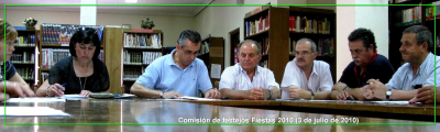 Comisión de festejos Fiestas 2010 (3 de julio 2010)
Palabras clave: Comisión de festejos 2010 (3 de julio 2010)