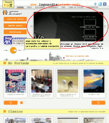 PINCHA EN LA FOTO PARA VER EL TUTORIAL
PARA EL MANEJO DE LA NUEVA PORTADA
Palabras clave: nueva portada tutorial