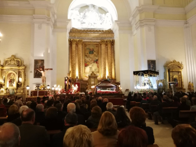 Viernes Santo
Procesión del Entierro Cristo, dentro de la iglesia por la lluvia. 19-4-19
