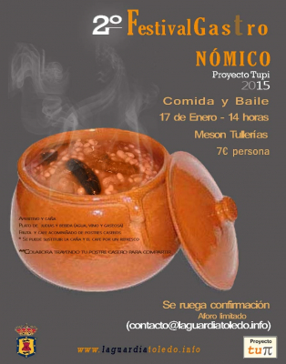 Fiesta de las judías
¡¡Apúntate que promete!! contacto@laguardiatoledo.info

