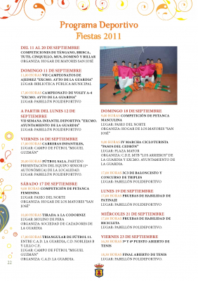 PROGRAMA DE FIESTAS 2011
