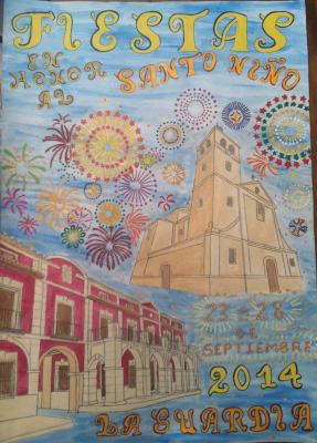 Portada del programa de fiestas 2014
Autor: Jesús Muñoz, ganador del concurso de carteles 2014
[url=http://www.laguardiatoledo.info/visualizador/programasfiestas/2014/programa2014.pdf][color=red][b]Descargar documento pdf[/b][/color][/url]
[img]http://www.laguardiatoledo.info/visualizador/imgs/libro_ico.gif[/img][url=http://www.laguardiatoledo.info/visualizador/programasfiestas/2014/][color=red][b]HOJEAR[/b][/color][/url]
