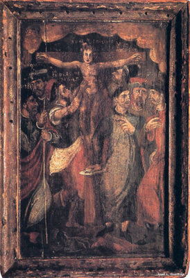 SANTO NIÑO
PINTURA SOBRE TABLA DEL SIGLO XVll, DEL SANTO NIÑO DE LA GUARDIA
