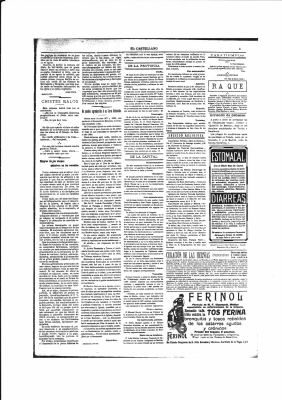EL CASTELLANO, 26-10-1912
Página 3 del Diario El Castellano. En la página 2 hace referencia al Santo Niño de La Guardia
EL SANTO NIÑO DE LA GUARDIA: Historias y publicaciones
Palabras clave: periodico el castellano santo niño